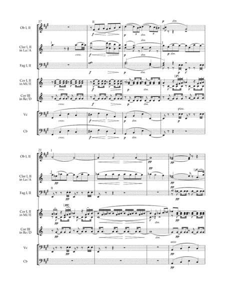 Serenade For Wind Instruments, Violoncello And Double Bass Op. 44